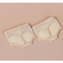 리듬체조슈즈 전문 밸리 발레 댄스 발가락 연습 구두 발 끈 하프 단독 현대 무용 양말, 피부, 9.5