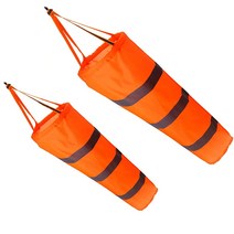 야외 공항 농장 및 공원에 대한 반사 벨트와 2PCS 30 인치 Windsock입니다 바람의 방향 측정 양말 가방, 보여진 바와 같이, 하나, 01 주황색