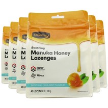 뉴질랜드 콤비타 마누카 꿀 로렌지 쿨민트 사탕 180g 6팩 Comvita Manuka Honey Lozenges Coolmint Candy, 6개