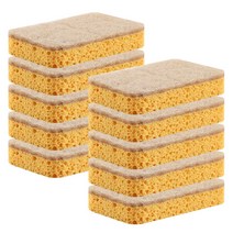 생활미학 친환경 천연 수세미, 사각 천연 수세미 10개입
