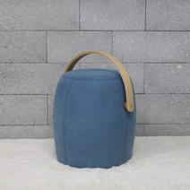 홈스토리 엘린까사 루비 손잡이 인테리어 스툴, 블루