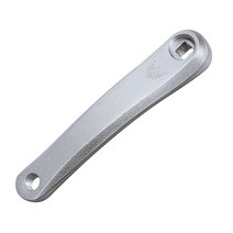 자전거크랭크 픽시크랭크 자전거 크랭크 앰프 chainwheel 접이식 자전거 바퀴 크랭크 축 기어 핸들 알루미늄 합금 왼쪽 크랭크 170mm bmx, 스퀘어 홀 실버
