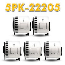 라벨 프린터 네임 스티커 라벨기 휴대용 무선 Brother DK11209 열전 사 용 5 롤 62mm 800세트 다이 컷 DK Q, 07 DK-22205