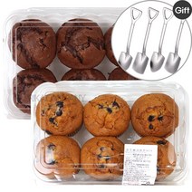 코스트코 머핀 블루베리머핀 12P+초코머핀 12P 증정 + 디저트 스푼 4P 세트, 12개+12개