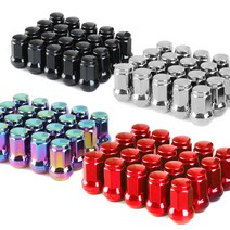락모터스 자동차 락너트 P1.5XM12 현대 기아 스페셜키 휠너트 휠볼트 경량너트 락볼트 휠 타이어튜닝 차량용, 6각락너트(블랙)
