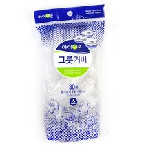 HORSE POWER 홀스파워 그릇커버 일회용 비닐덮개 카바 볼커버(소) 30개입, 투명