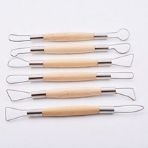 도예 조소 예술 공예 점토 피스 도구 도자기 세트 폴리머 셰이퍼 세라믹 만들기 모델링, 1set 6pcs, 옵션
