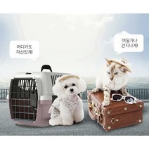 애완경이동가방 리첼싱글도어 켄넬 인디핑크 예쁜 기내 여행