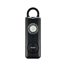 최신형 130데시벨 LED 라이트 USB-C Type 충전 호신용 경보기, 2개