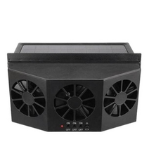 차량용선풍기 써큘레이터 카큘레이터 새로운 태양열 구동 자동차 쿨러 창 라디에이터 배기 팬 라디에이터 팬 환기 라디에이터 냉각 시스템 자동차, 검은색