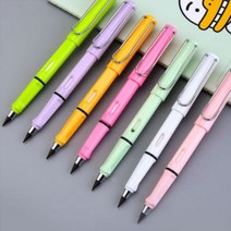 특수 합금 깍지않는 연필심 무한 연필 펜 지우개 핑크