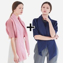 1+1 플리츠스카프 주름 스카프 무지 3종