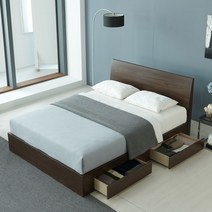 슬립스토아 심플리 수납침대 7존 벨로아 매트리스 세트 SSQ 3colors, 월넛
