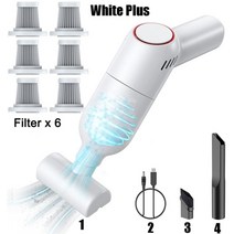 무선청소기 차이슨 ve30 v31000 ao9571 wkt zb3512ig 저렴한 욕실, 화이트 플러스 6 필터