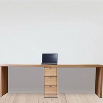 거실공부책상 엘레모 2400 50T 원룸책상, 아카시아