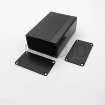 알루미늄 인클로저 55x30x80mm 회로 기판 합금 파워 박스 DIY 계측 프로파일 셸 컨트롤러 사용자 정의, 01 Black