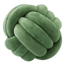 평판시트 화물차 평판 시트 매듭 공 쿠션 침대 봉제 베개 홈 장식 잘 봉인 패딩, 04 Dark Green
