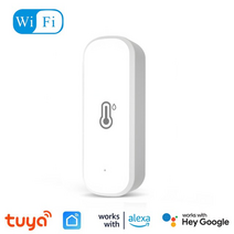스마트온습도계 온도기록계 corui tuya zigbeewifi 스마트 온도 및 습도 센서 배터리 구동 스마트 홈 보안 alexa google home과 함께 작동, 와이파이 버전