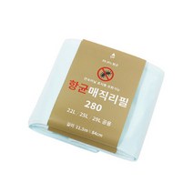 [센스큐] 항균 매직리필 280 1묶음 타사호환 리필봉투 연속봉투 연속리필 항균리필 휴지통, 상세 설명 참조