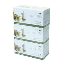 어린이집 각티슈 천연펄프 무형광 무색소 무향 250매 x 3각 (1EA) 곽휴지 고급 미용 화장용 사각 곽티슈, 본상품선택