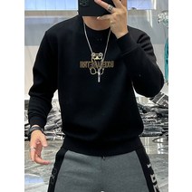 가을남성스트릿패션 겨울 개성 트렌드 스타일리쉬 캐쥬얼 라운드넥 풀오버 후드 와이드 루즈핏 긴팔맨투맨 남자 3252806893