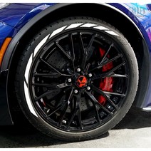 그리븐 테이프타입 패턴무늬 타이어 레터링 스티커 TRP26DD, 배송메세지명기, 3cm, 유광 테이프타입/화이트, 1개