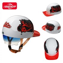 스냅백 클래식 할리 오토바이 헬멧 데이비슨 바이크용, 2XL, 08(고글포함 안감착탈식)