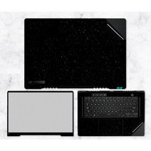 삼성 13인치 파우치 커버 노트북가방 가죽 KH 블랙 매트 스티커 스킨 프로텍터 sus ROG Flow X13 GV301 Zephyrus G14 G401 M16 GU603 G15, Black Glitter_Zephyrus G14 GA4