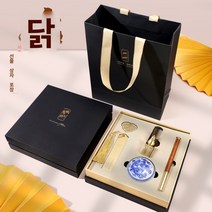 노감성 직인도장 결재도장 도장케이스 금 소 조각 선물용 중국 사업자 인감 황동 인주 직인 십이지 E LRPVO, V.치킨 행운-고급 찬란한 미래 선물 상자