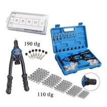 리벳 110pcs Labor-saving Hand Riveter Kits Fine Quality Simple Operation Manual Rivet Machine Professi, [01] 파란, 1개