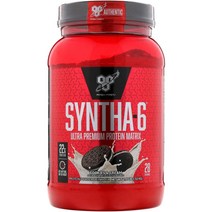 BSN Syntha-6 울트라 프리미엄 단백질 구성 쿠키 앤 크림 1.32kg(2.91lbs)
