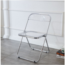 클라르 아크릴 접이식 폴딩의자, 투명