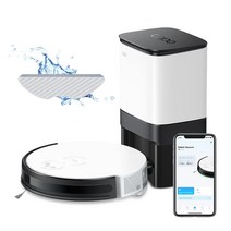 TP-Link Tapo 로봇 청소기 및 대걸레 콤보 자체 빈 베이스 70일 용량 자체 충전 로봇 진공 청소기 단단한 바닥 반려동물 털에 적합 알렉사 및 구글 홈과 함께, Vacuum with Mop