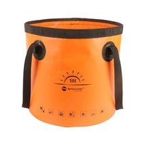 캠핑용 접이식 물통 접이식 물통 휴대용, 10L, PVC, B 오렌지 10L