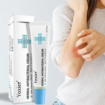 보습 yoxier 허브 항균 크림 건선 가려움증 완화 습진 피부 발진 두드러기 치료 크림, 20g