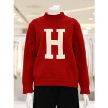 [AK PLAZA] [밸리걸]H레터링 하이넥 니트(475700)