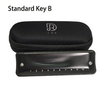 하모니카 jdr harmonica diatonic 10 hole blues harp resin comb mouth organ key c 황동 커버 인청동 reed ninja, 협력사, 표준 키 b