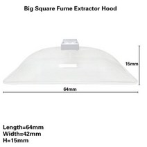 흄후드 범용 POM 배기 파이프 12m x 75mm 연기 추출기 후드 암 산업용 가정용 청정기 필터용, 64 x 42 x 15cm