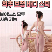 지니홀딩스 바른자세 스트레칭 바 스트레칭 봉 굽은등 허리 척추 펴주는 스틱 요가봉 필라테스 홈트, 1개