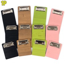 카페 음식점 계산 빌지 영수증 우드 클립보드 주문 종이꽂이 빌지판 계산서, 200-연두