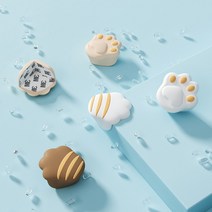 베이비룸 실리콘 야옹이 모서리보호대 가드 쿠션 4P세트 안전캡 아기코너보호대 베이비가드, 화이트_4P 1세트