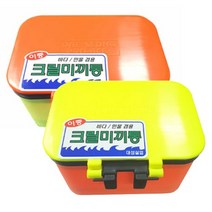 [대성] 크릴미끼통 (바다/민물겸용), 형광, 1개