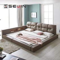제리 오픈 패밀리침대+본넬매트리스Q+SS, 블랙