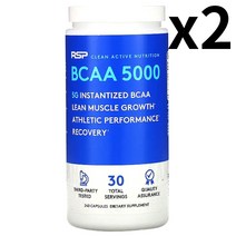RSP Nutrition 분지쇄아미노산 BCAA 5000 캡슐 240정 2팩