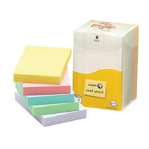 파스텔 포스티지 포스트잇 크기 사이즈 51x76 5컬러 500P 대형 포스트지 공시생 필수템 큐브형 감성 스티커 메모지 세트 판촉 대용량 냉장고 휴대용 사무용 문구