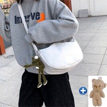 기쁜오늘 미니 캔버스 메신저백 클러치백 숄더백 크로스백 crossbody bag