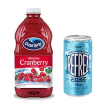 오션스프레이 크랜베리주스1.89L x 1개 + 리프레즈 탄산수190ml x 30캔(무배)
