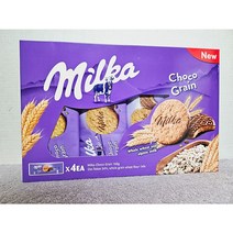 코스트코 MILKA밀카 초코 그레인쿠키 672G 168Gx4 달콤한 쿠키, 4개