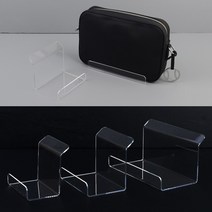 아크릴 가방 핸드백 진열 받침대 지갑 클러치 백화점 아울렛 매장 디스플레이, 중