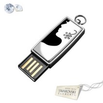 1300k [iTGift] 스와로브스키 주얼리 USB 메모리 8G-여인의 향기, 블랙